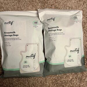 Motif Medical Milk Storage Bags 2 packs of 100 -> 200 total